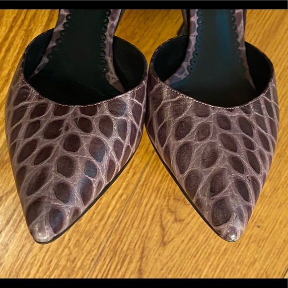 Giorgio Armani Croc Heels, Purple - Picture 3 of 5